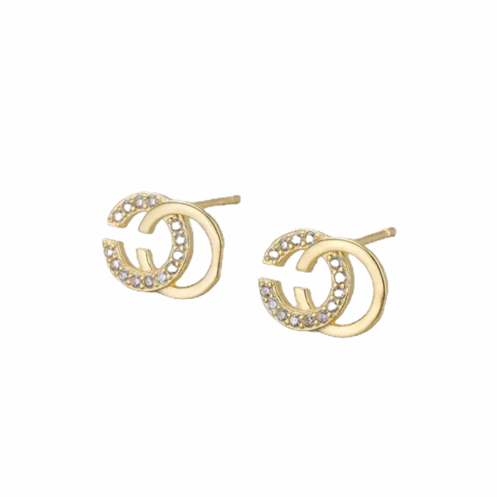 C Initial Sterling CZ Minimalist Stud Earrings! - Picture 2 of 7